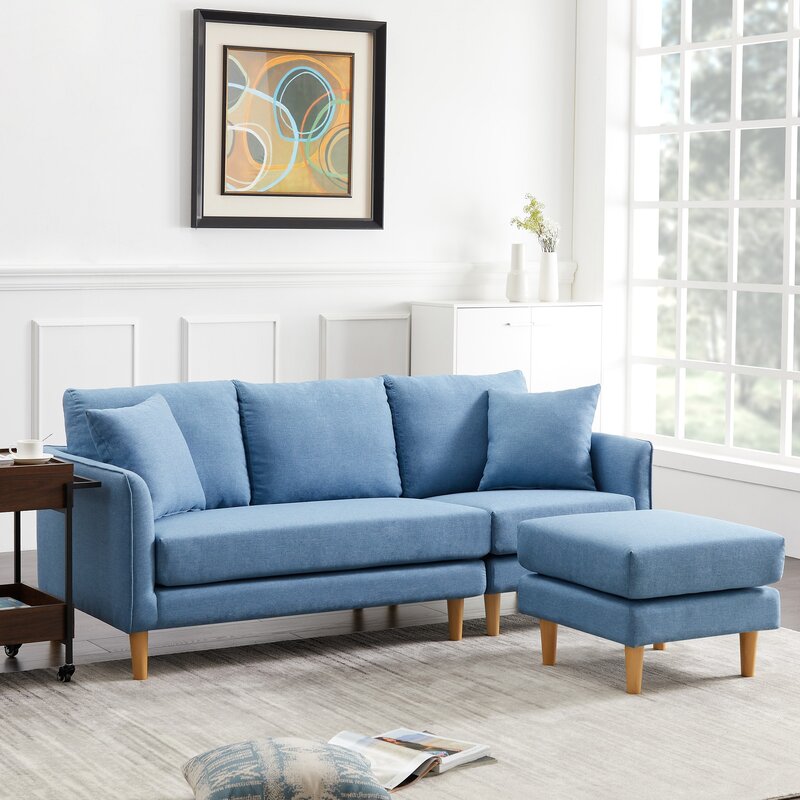 Corrigan Studio® Upholstered Sectional Sofa With Removable